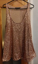 Peacocks Sequin Sparkly Top