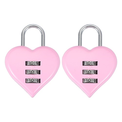 Pack combination locks heart - 2,