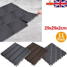 11x WPC Decking Tiles Garden
