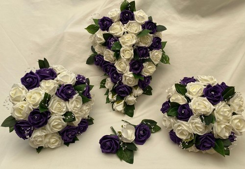 Wedding bouquets purple - wedding,