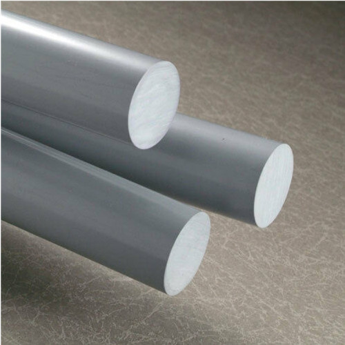 Grey pvc round - grey, rod