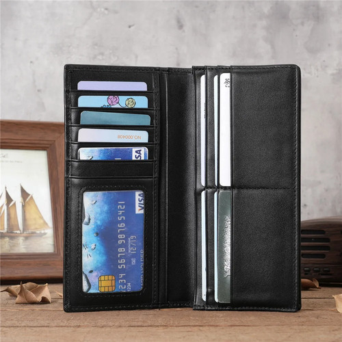 Men slim genuine - men's, leather