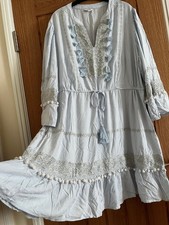 Monsoon Pale Blue PomPom Trim