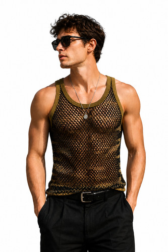 Men camo string mesh - camo,