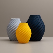 Navy Blue / Yellow Ornament