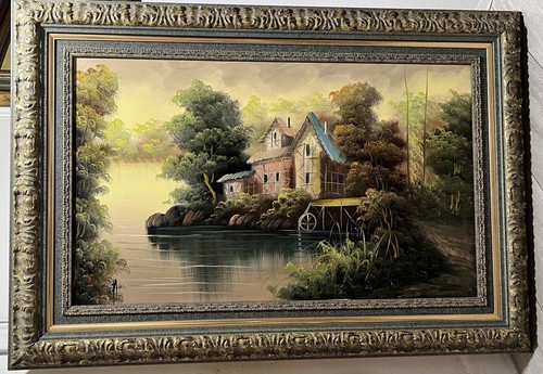 Original oil painting - painting, 'river