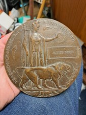 Ww1 death plaque - death, penny