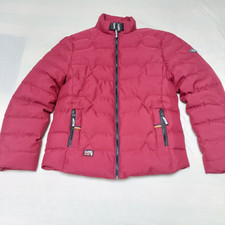 Original Mens Puffa Jacket Red Down and Feather Size  Medium