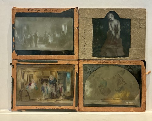 Victorian magic lantern slides - lantern,