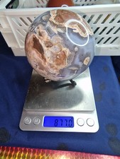 Red Volcano Agate Sphere