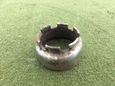 3242 Yamaha RXS100 31J Exhaust Manifold Pipe Retaining Ring Castle Clamp Nut