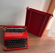 Olivetti Valentine Typewriter Red Vintage Rare With Case Junk