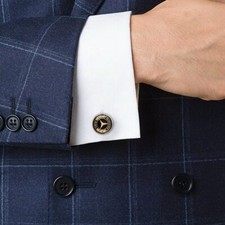 Mercedes Cufflinks for Men Classic Business Groom Wedding Cufflinks