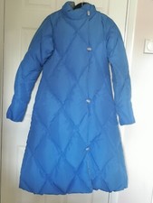 Double sided Saks Fifth Avenue 80% Down 20% Feather Coat Jacket Gray blue Small