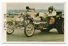 1970s Swedish Trading Card #617 Drag Race Dragster Car Ron Ellis Trick T