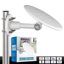 Outdoor HD Digital TV Aerial – Supports Freeview, 4K & 1080P Reception