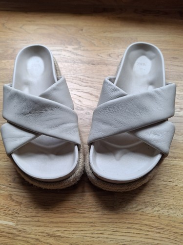 Zara leather espadrille - zara,