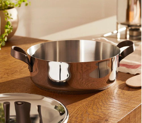 Alessi edo low casserole - alessi, 24cm