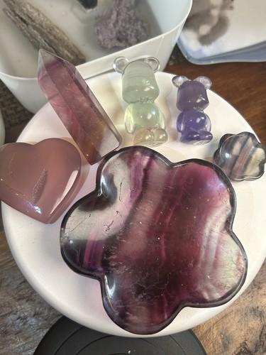 Flourite crystal bundle - flourite,
