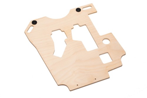 Wooden pedal floor board - , right