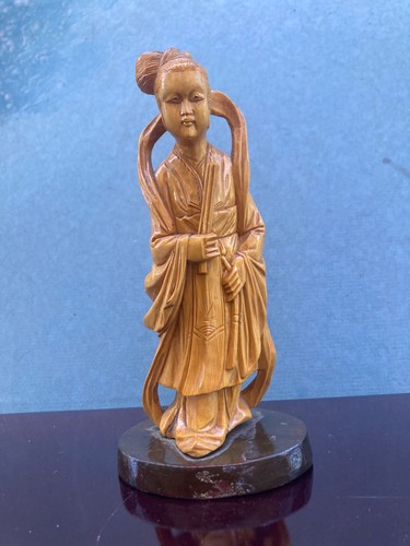 Boxwood carving kwan yin - boxwood, (guan