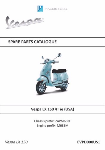 Piaggio vespa parts manual - piaggio,