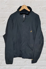 Nautica NX2000 Mens Vintage Navy and Yellow Sailing Jacket Windbreaker - Size XL