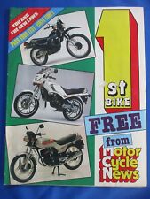 Motor Cycle News MCN 1st Bike Supplement from 1982