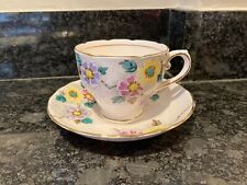 Vintage Tuscan china tea cup & saucer - pink