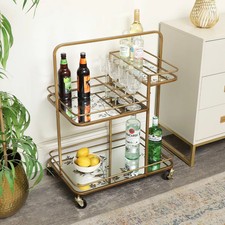 Gold Vintage Printed Glass 3