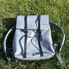 Gaston Luga Stockholm Backpack Grey Unisex Laptop  Rucksack Shopping Holiday Bag