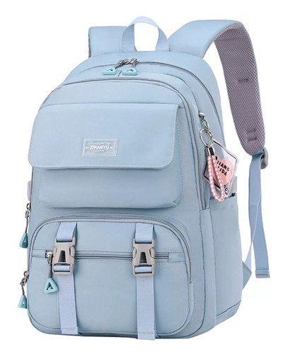 Spacious blue backpack - spacious,