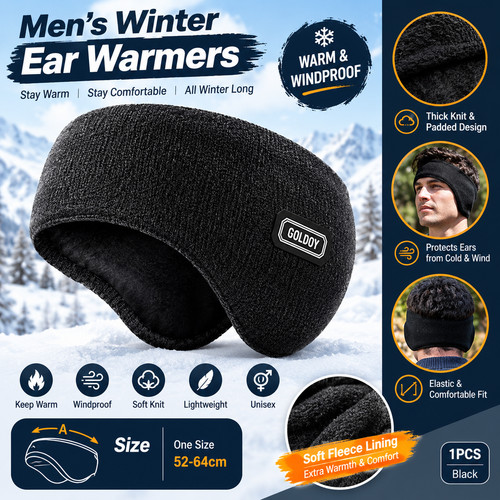 Men winter ear warmers - winter,