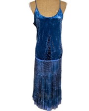 size 10- 12 Jordash Dress Velvet Tie Dye Festival Bohemian 