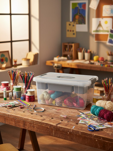 Craft storage organiser box - organiser, w/