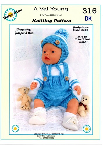Dolls knitting pattern 316 - dolls,