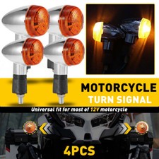 4PCS Chrome Turn Signal