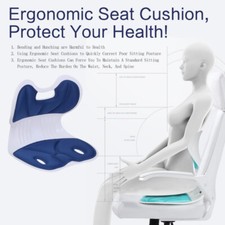 Ergonomic Back Lumbar Support Chair Posture Corrector Seat Cushion Stand-Alone