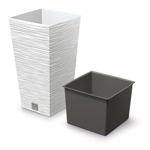 Tall planter flower pot with - pot,