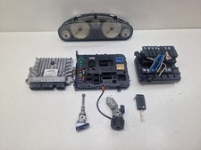 PEUGEOT 407  '08-12  2.0HDI RHR  ENGINE ECU IGNITION KEY LOCK SET 9665465580