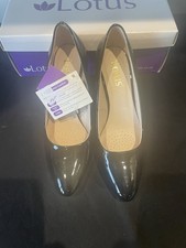 Lotus Comfort Fit Black Patent