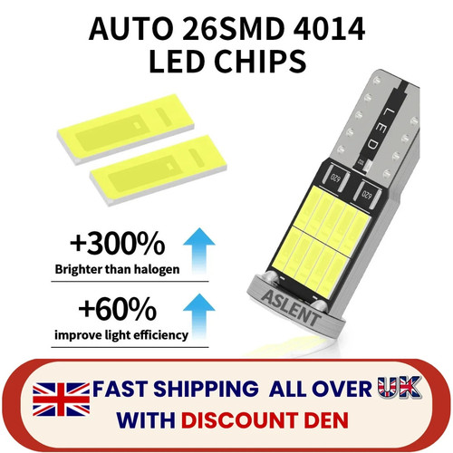 10x 501 t10 led bulbs - 10x, side