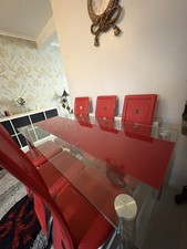 Modern Glass Dining Table Set