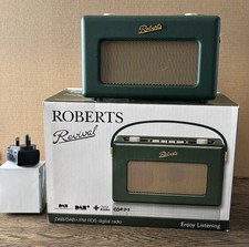 Roberts Revival Digital Radio RD 60 FM, DAB/DAB+ Dark Green Working with Box