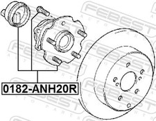Wheel hub Rear Axle