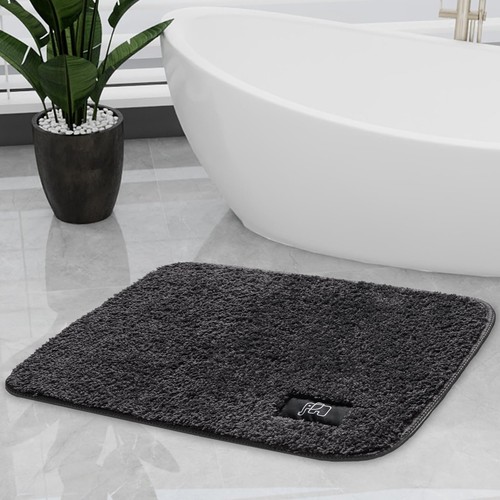 Grey fluffy bath - grey,