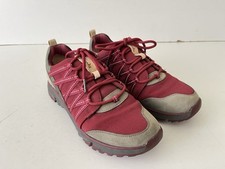 Clarks Trainers Womens Red UK Size 5.5 D Trigenic Walking Shoes
