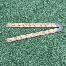 Vintage Rabone Chesterman No 1162 Boxwood & Brass Folding Ruler 36'' 900mm Rule