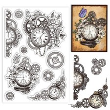 Clear stamps steampunk pocket - steampunk,