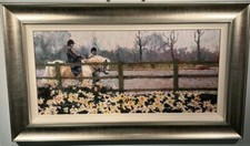 Stunning Rolf Harris, Ltd Ed Canvas Print 143/195 ‘Riding In The Spring’ Signed